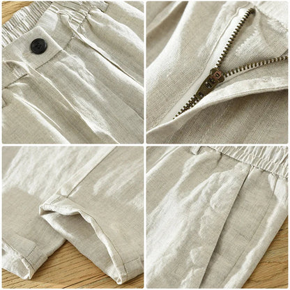 Men's Linen Trousers Elegio Verno