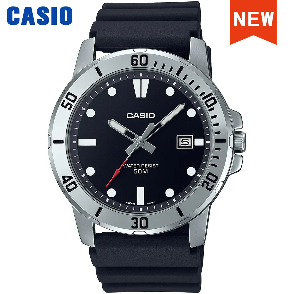 Casio watch for men business fashion resin strap atmospheric waterproof  MTP-VD01-1E