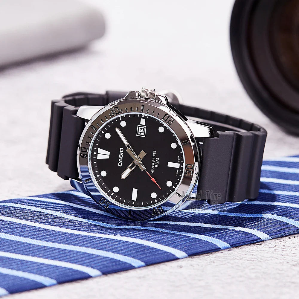 Casio watch for men business fashion resin strap atmospheric waterproof  MTP-VD01-1E